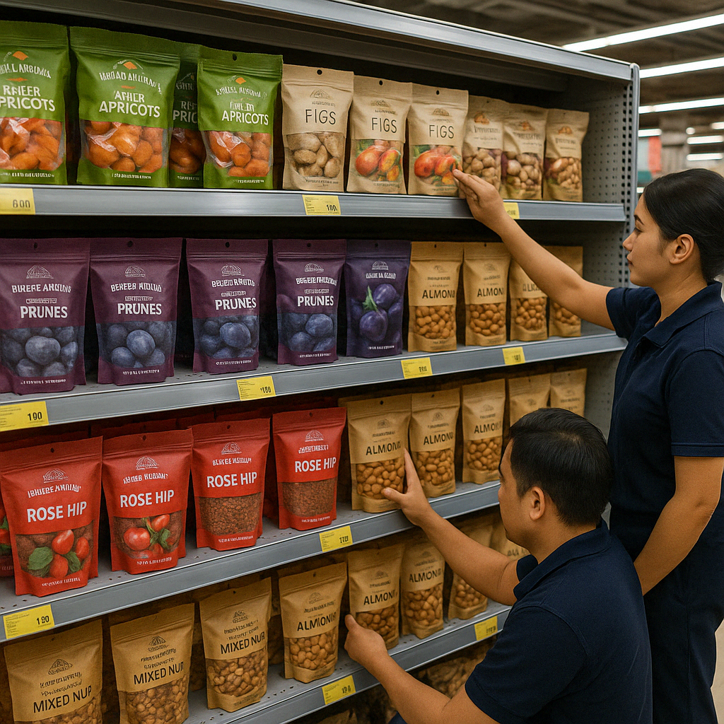 Productos Ribera Andina en estante