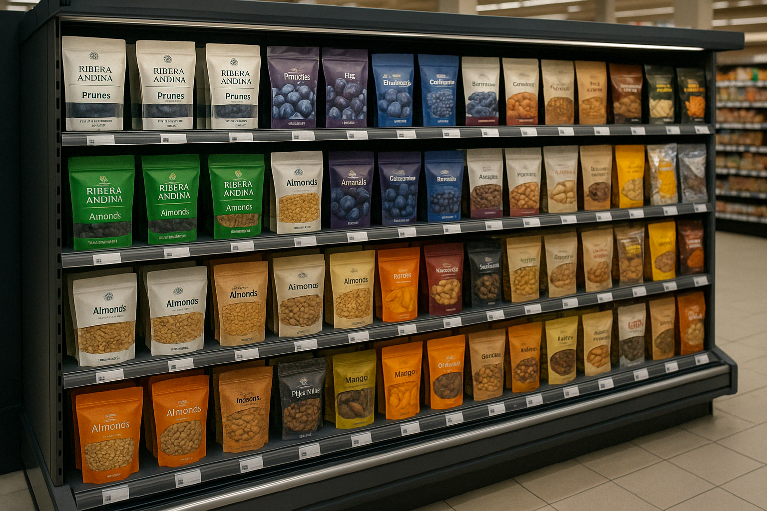 Exhibición de productos Ribera Andina